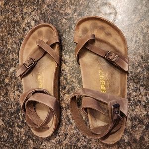 Birkenstock sandals with ankle strap